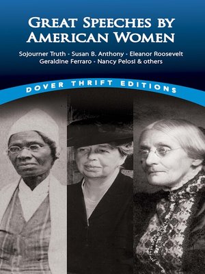 cover image of Great Speeches by American Women